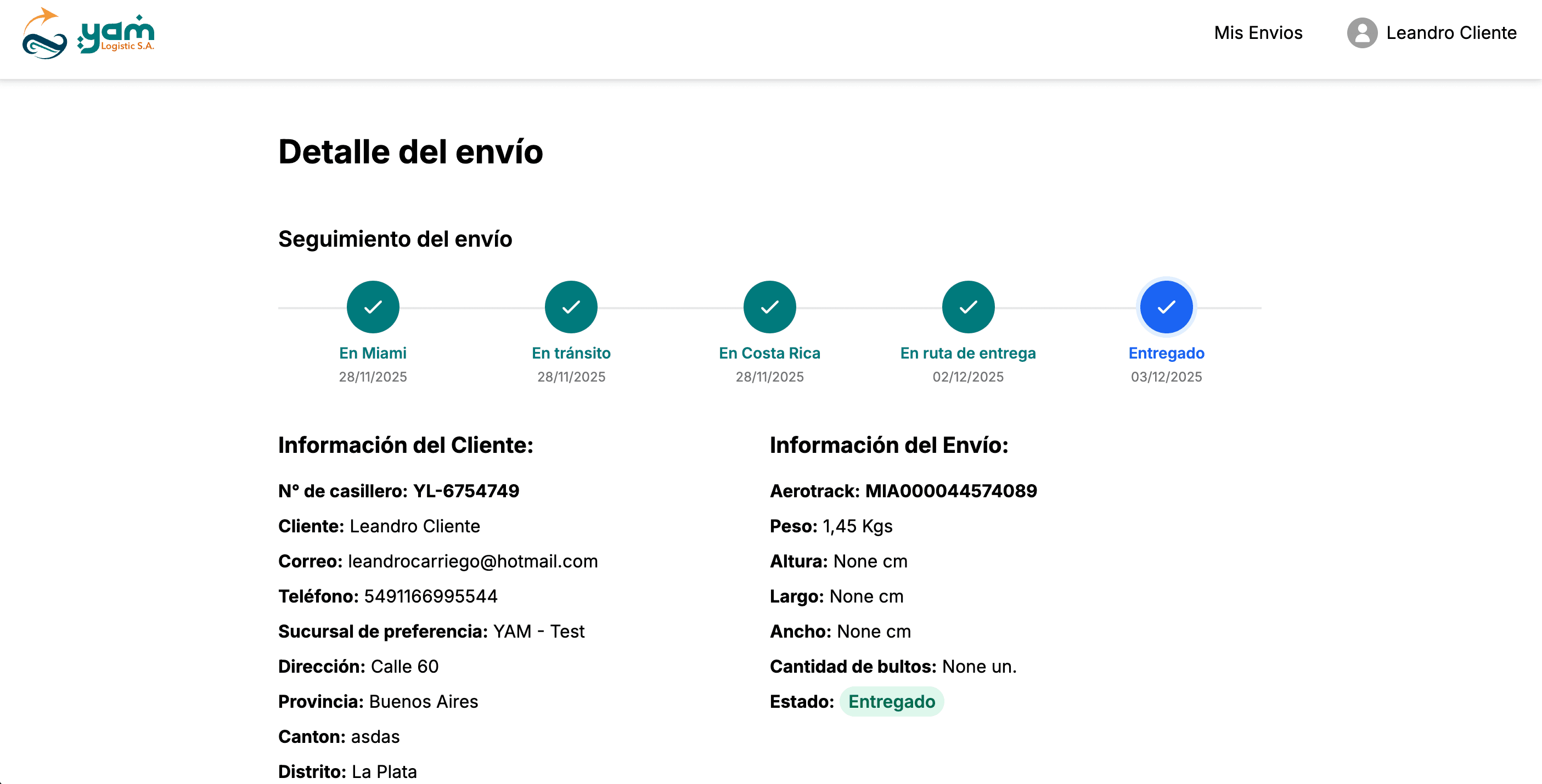 Sistema de tracking y gesti贸n de env铆os
